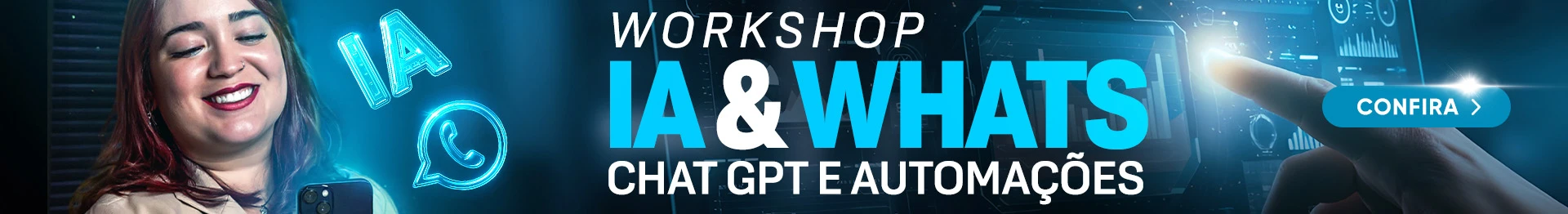 Banner empresa Curso IA e Whats